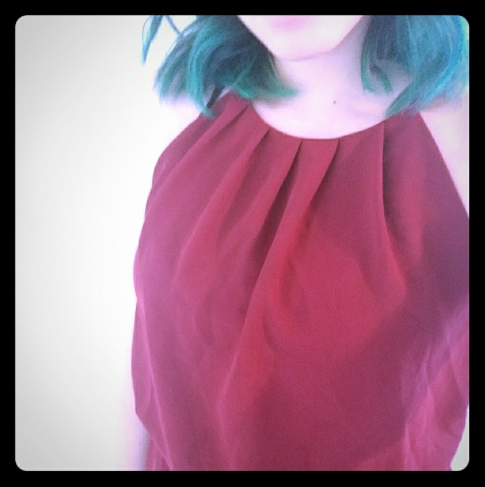 Women's red semi formal dress